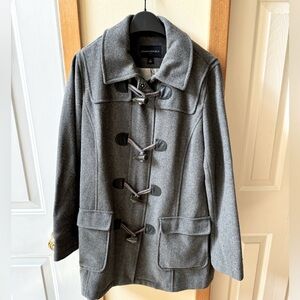Banana Republic Grey Wool Tassel Coat